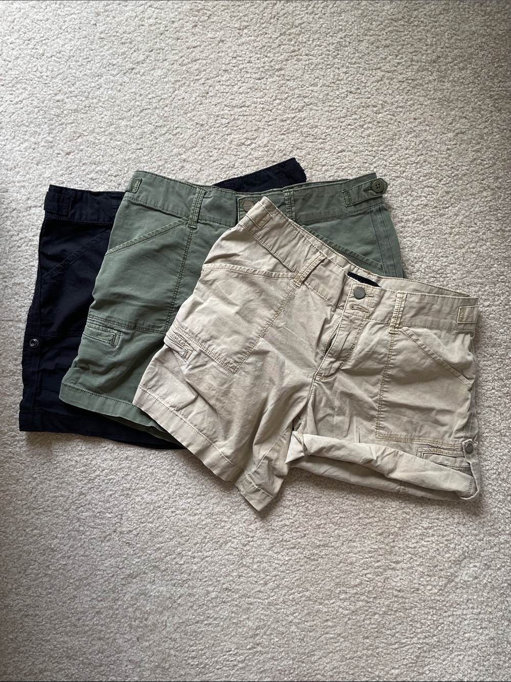 3 Pack Sanctuary Button-Front Utility Bermuda Shorts